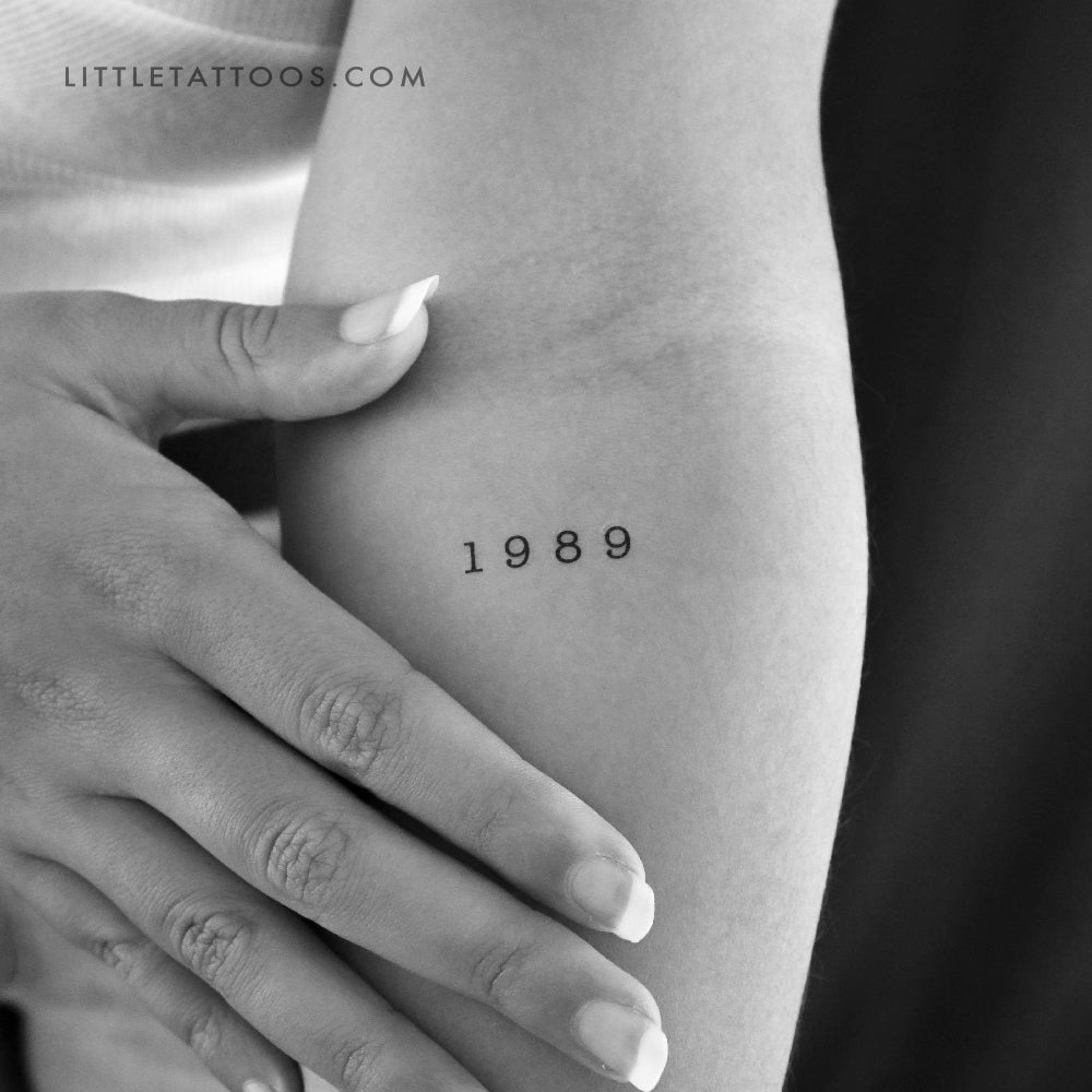 Tatuaje temporal del año de nacimiento 1989 (juego de 3)