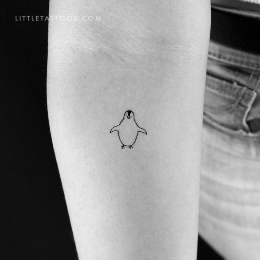 Tatuaje temporal de pingüino (juego de 3)