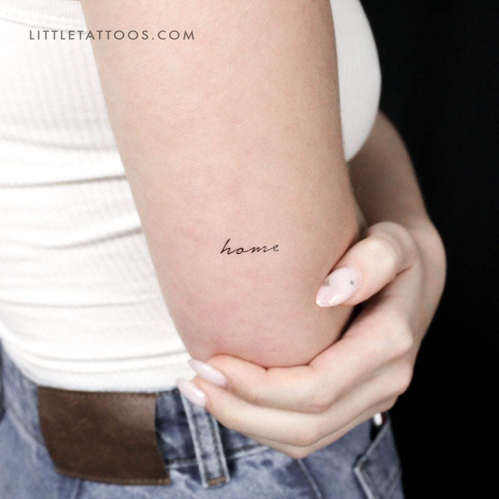 Home Temporary Tattoo - Set of 3