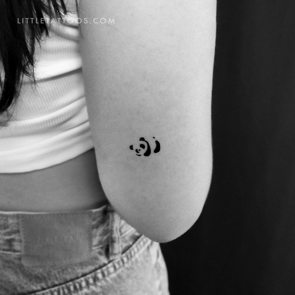 Tatuaje temporal de oso panda - Juego de 3