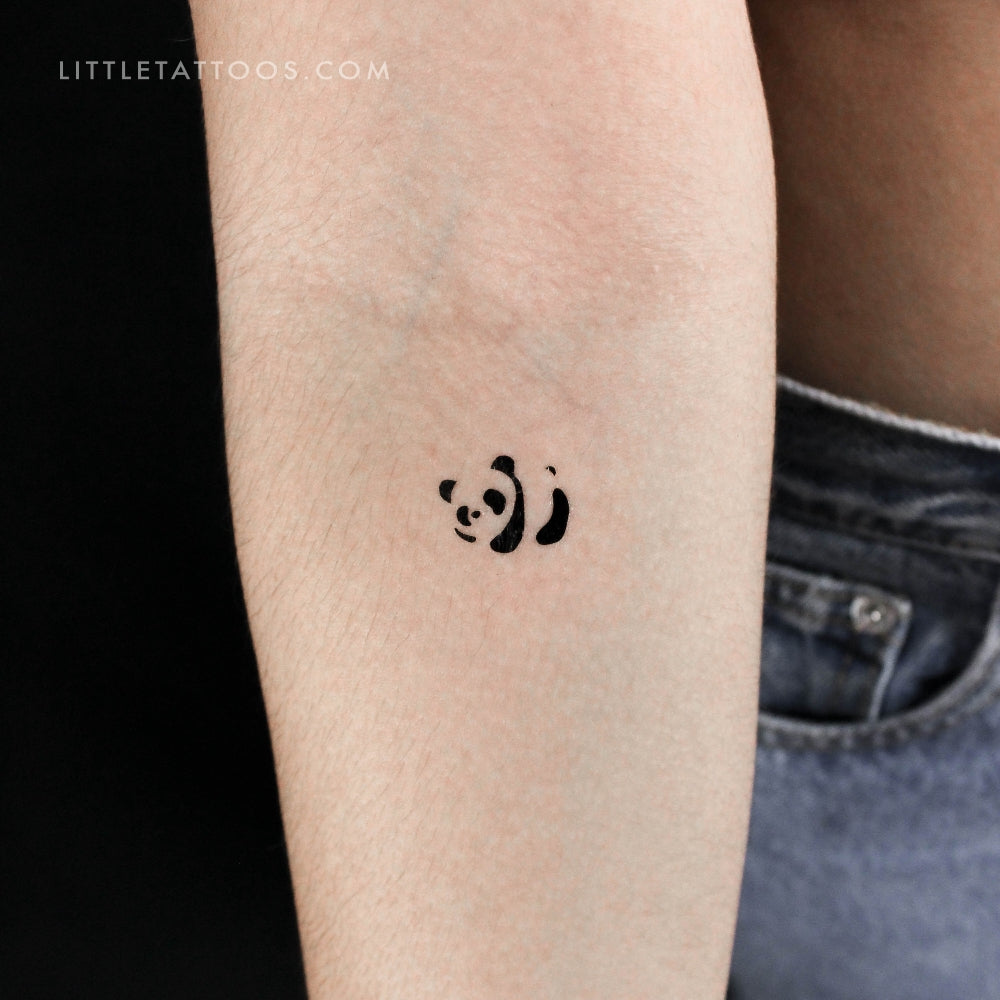 Tatuaje temporal de oso panda - Juego de 3