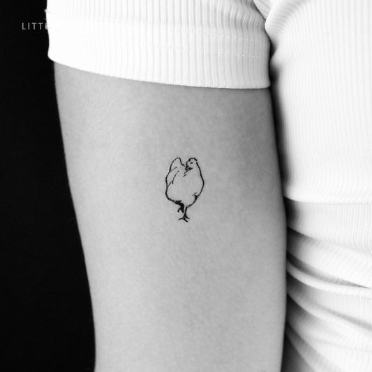 Tatuaje temporal de gallina - Juego de 3