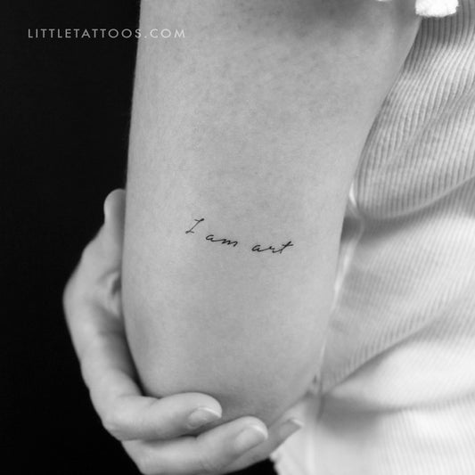 I Am Art Temporary Tattoo - Set of 3