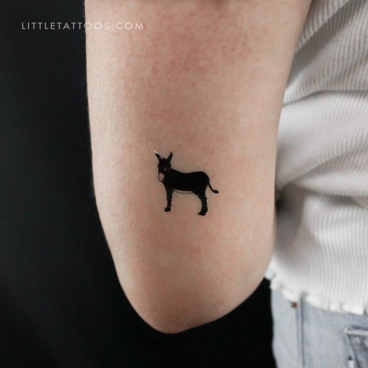 Tatuaje temporal de burro - Juego de 3