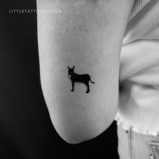 Tatuaje temporal de burro - Juego de 3
