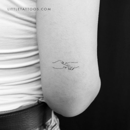 Tatuaje temporal de amigo en lenguaje de señas - Juego de 3