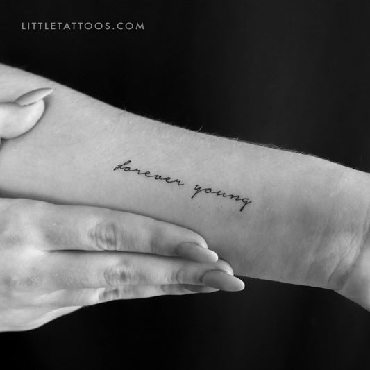 Forever Young Temporary Tattoo - Set of 3