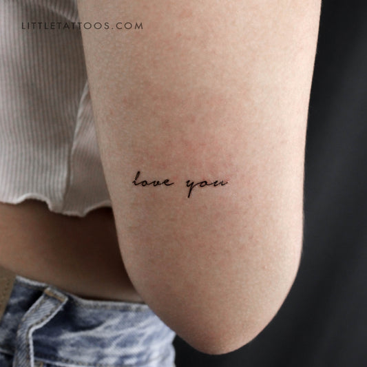 Love You Temporary Tattoo - Set of 3