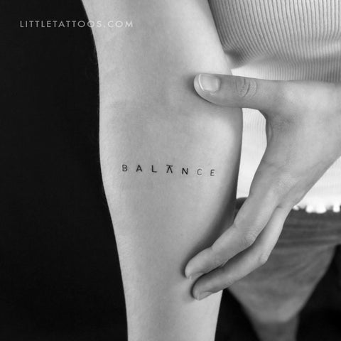 BALANCE Temporary Tattoo - Set of 3