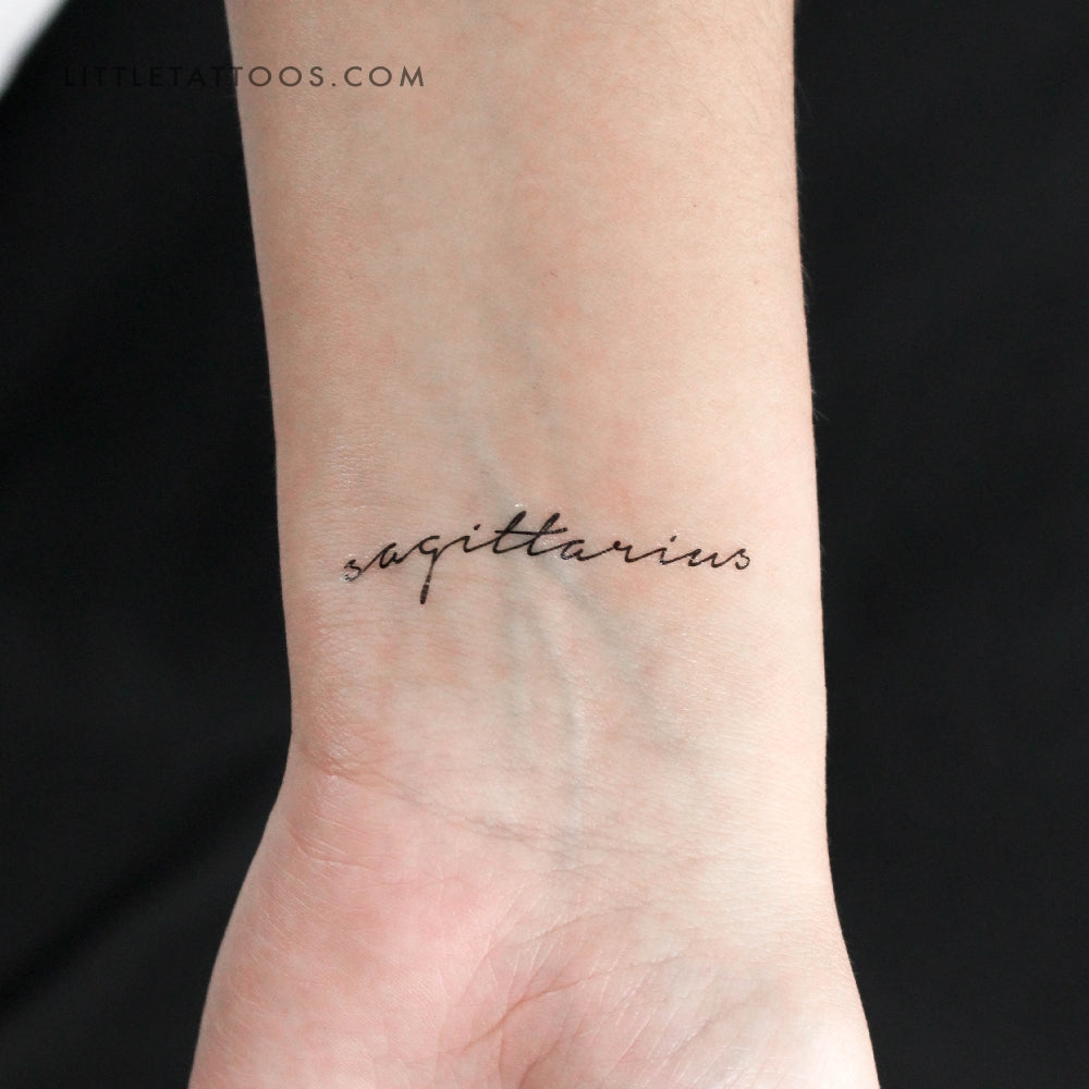Sagittarius Temporary Tattoo - Set of 3