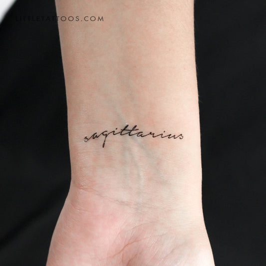 Sagittarius Temporary Tattoo - Set of 3