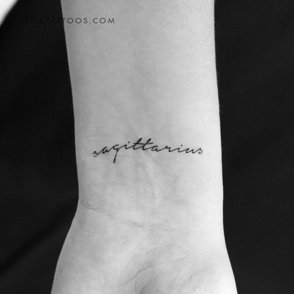 Sagittarius Temporary Tattoo - Set of 3