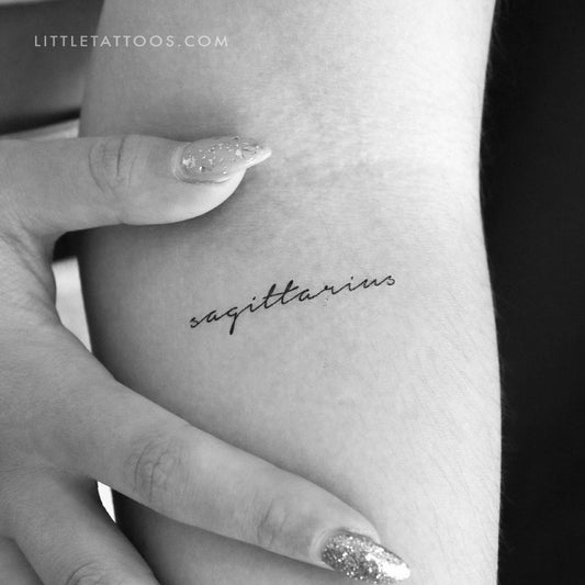 Sagittarius Temporary Tattoo - Set of 3