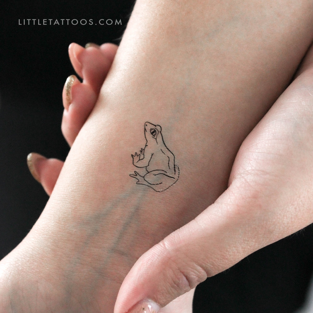 Tatuaje temporal de sapo - Juego de 3