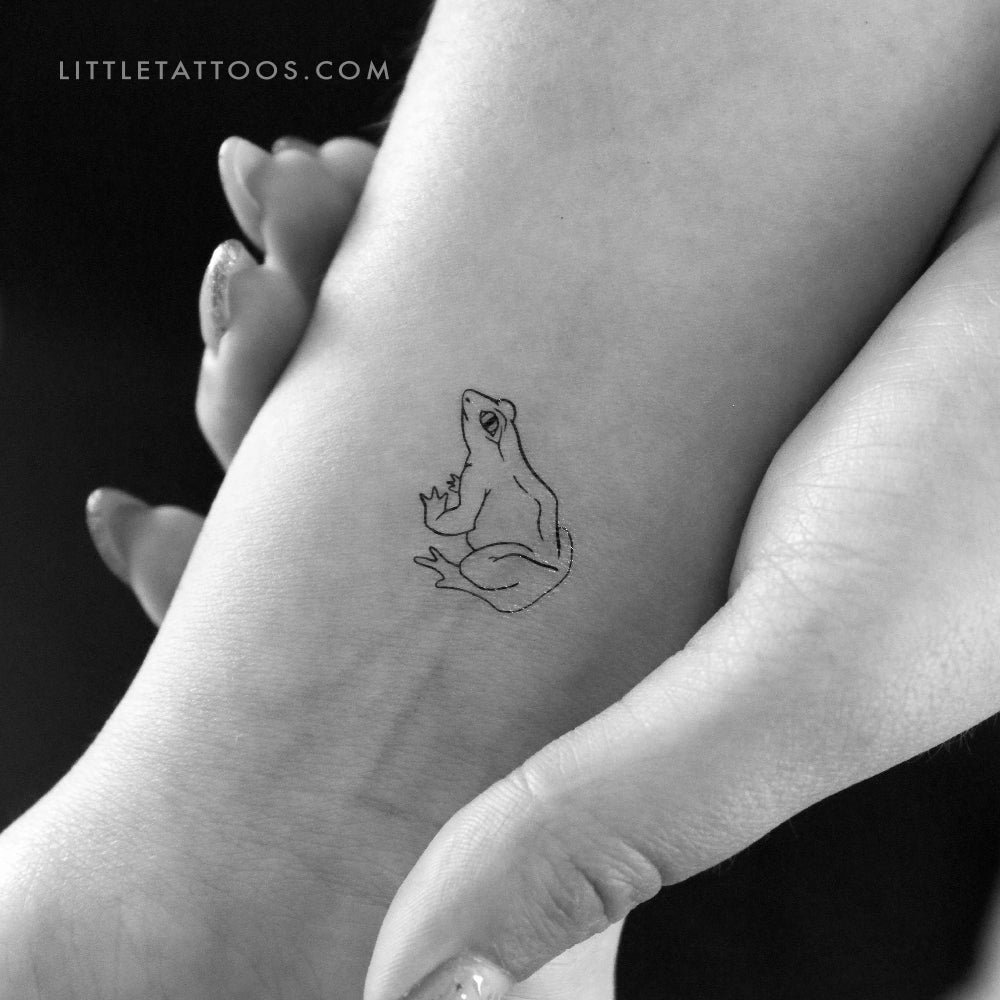 Tatuaje temporal de sapo - Juego de 3