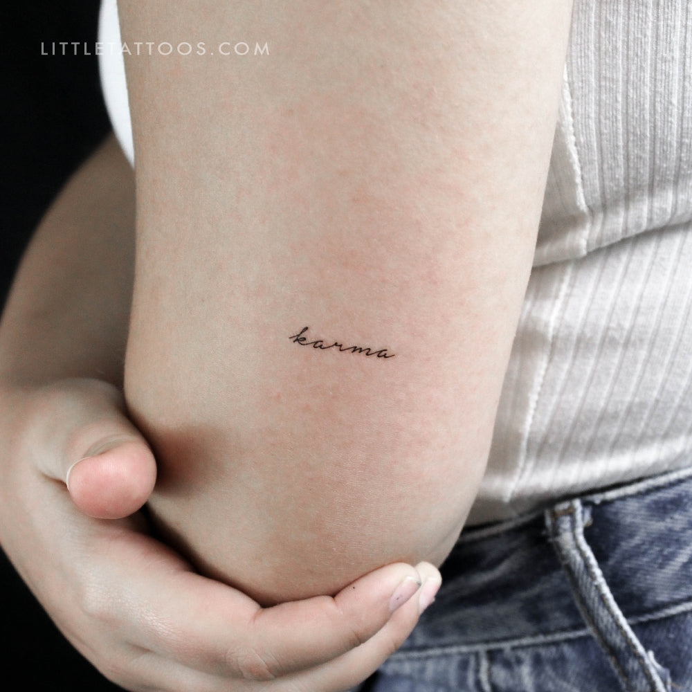 'Karma' Temporary Tattoo - Set of 3