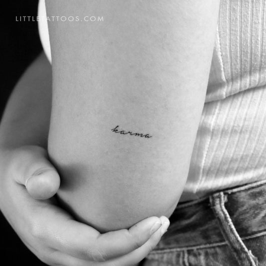 'Karma' Temporary Tattoo - Set of 3