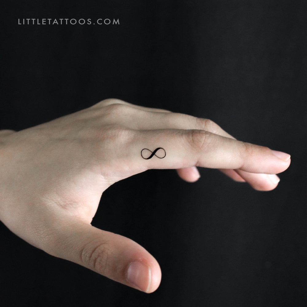 Tatuaje temporal del símbolo del infinito (juego de 3)