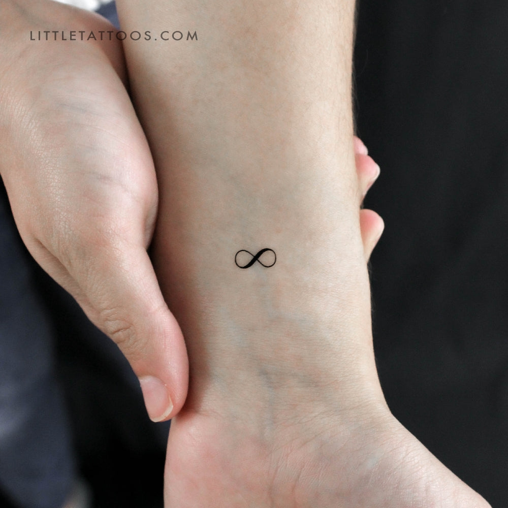 Tatuaje temporal del símbolo del infinito (juego de 3)