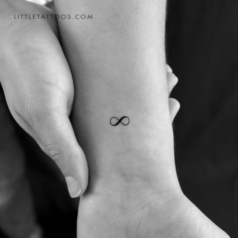 Little Infinity Symbol Temporary Tattoo - Set of 3