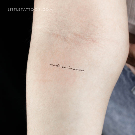 Made In Heaven Temporary Tattoo - Set of 3