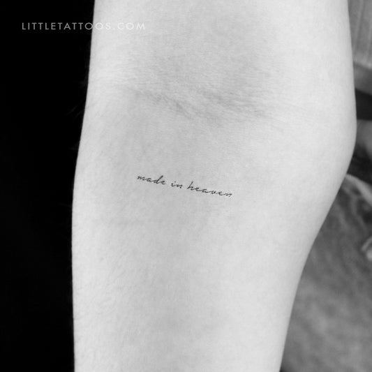 Made In Heaven Temporary Tattoo - Set of 3
