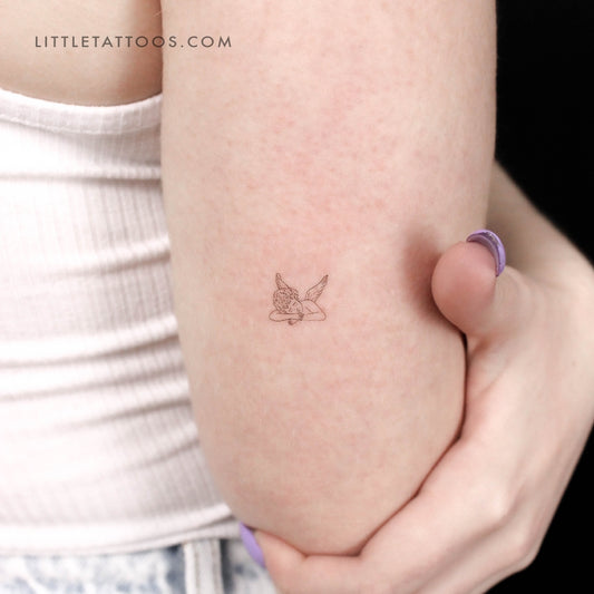 Sleeping Cherub Temporary Tattoo - Set of 3