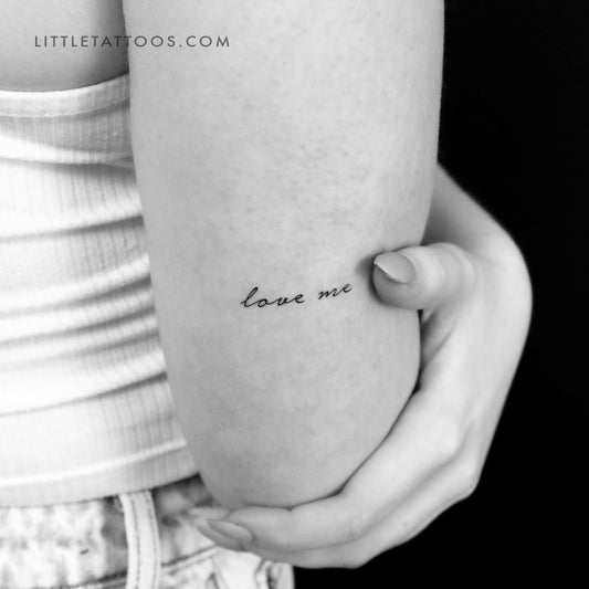Tatuaje temporal "Ámame" - Juego de 3