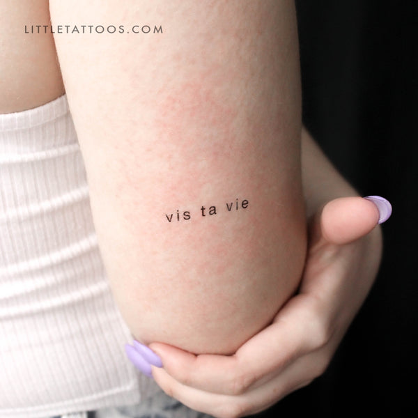 Vis Ta Vie Temporary Tattoo - Set of 3
