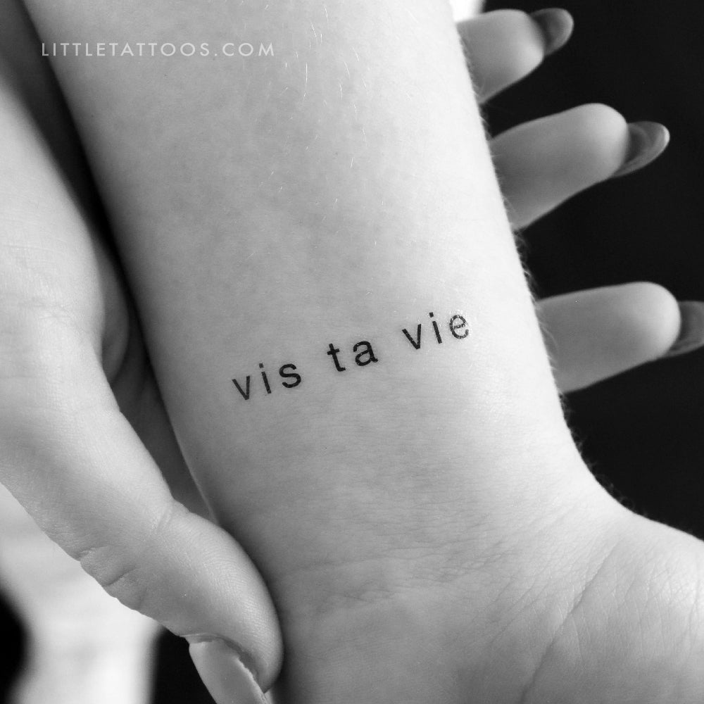 Vis Ta Vie Temporary Tattoo - Set of 3