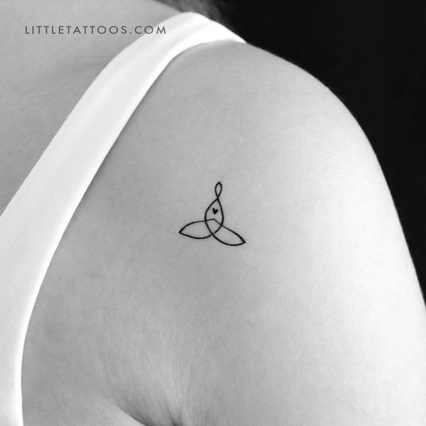 Breathe Symbol Temporary Tattoo - Set of 3