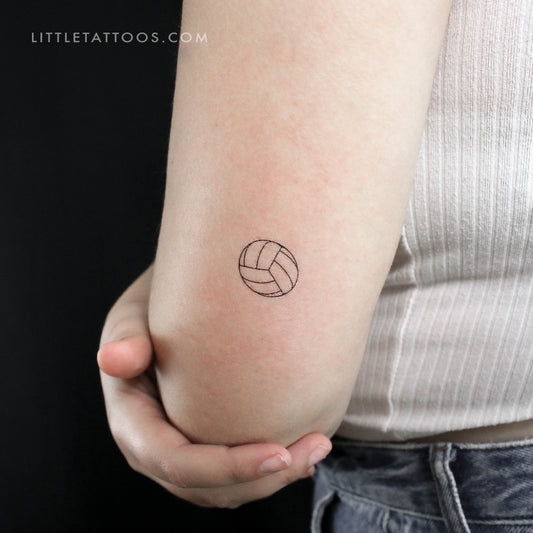 Volleyball Temporary Tattoo - Set of 3