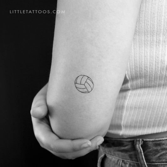 Volleyball Temporary Tattoo - Set of 3