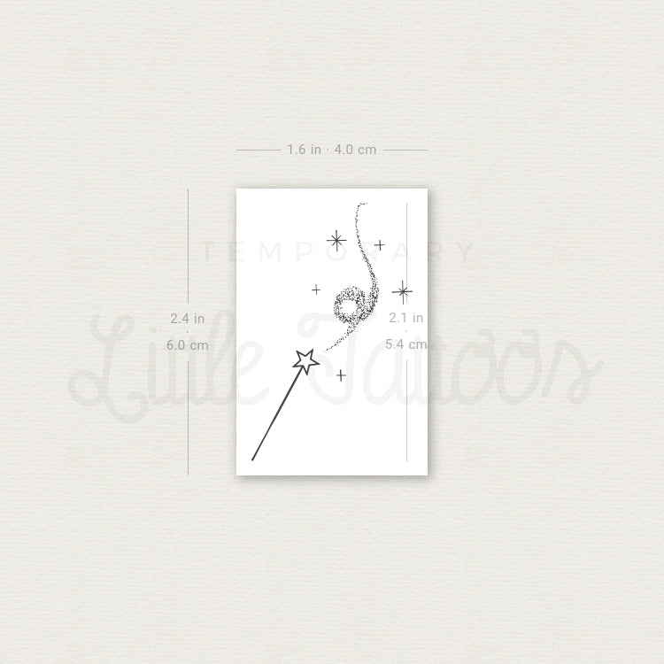 Magic Wand Temporary Tattoo by Cagri Durmaz - Set of 3