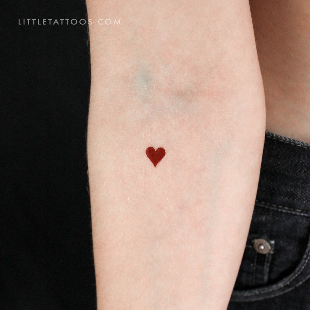 Heart Temporary Tattoo - Set of 3
