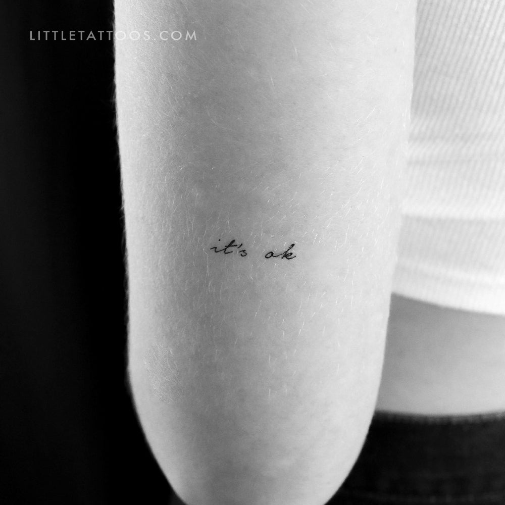 It's Ok Temporary Tattoo - Set of 3