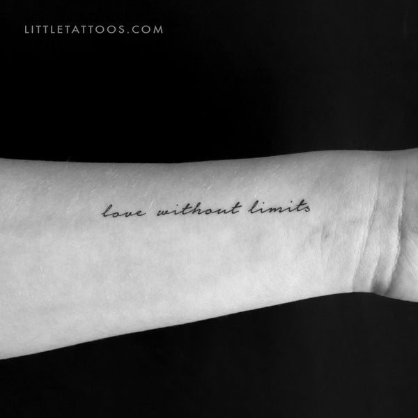 Love Without Limits Temporary Tattoo - Set of 3