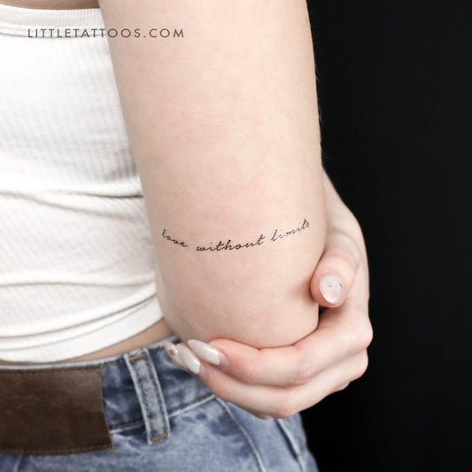 Love Without Limits Temporary Tattoo - Set of 3