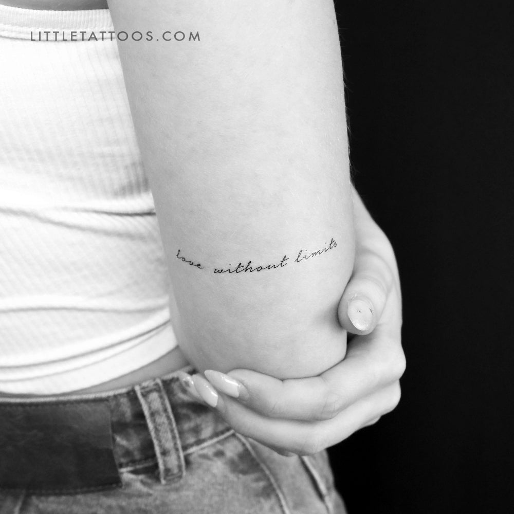 Love Without Limits Temporary Tattoo - Set of 3
