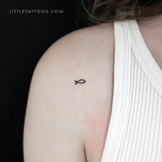 Jesus Fish Temporary Tattoo (Set of 3)