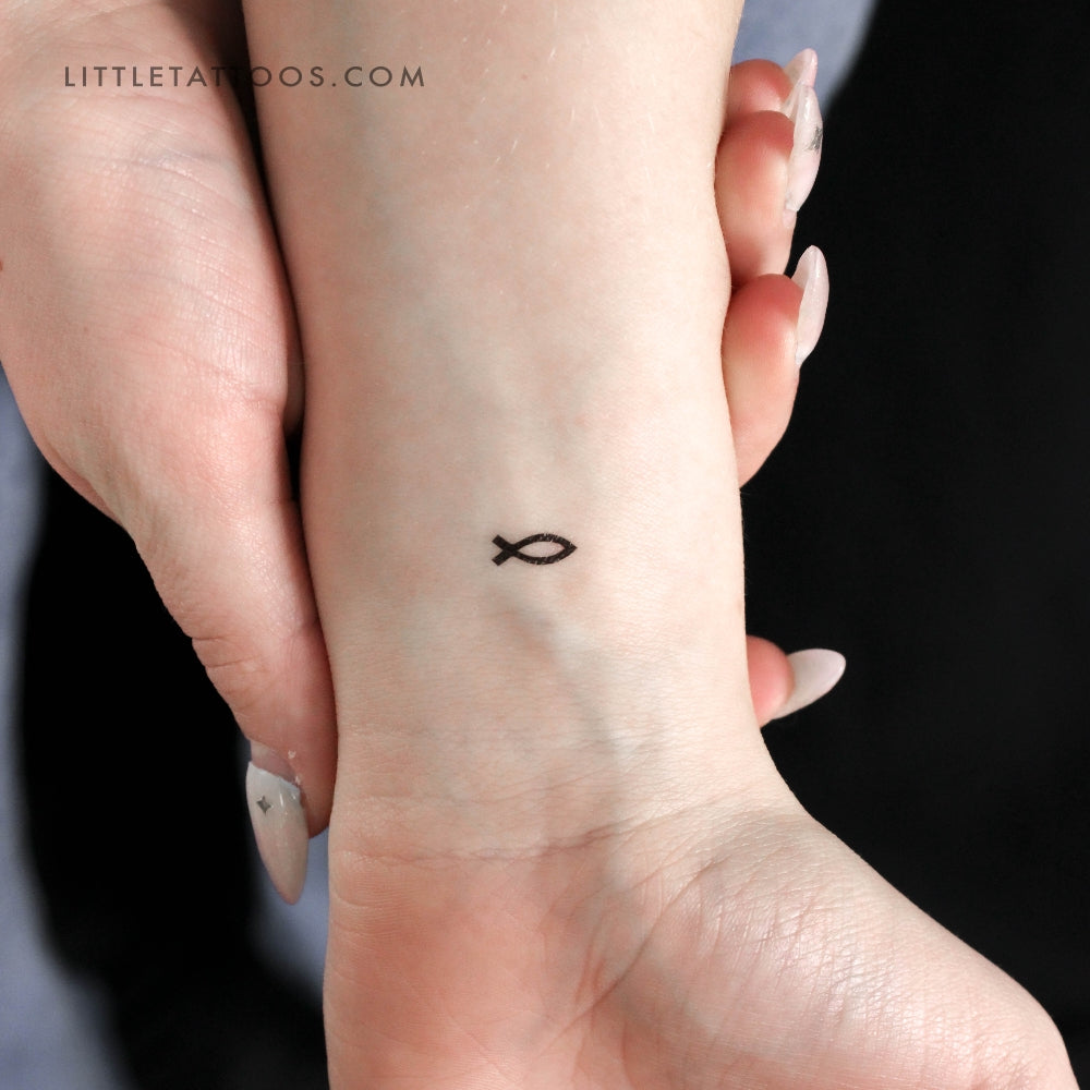 Jesus Fish Temporary Tattoo (Set of 3)