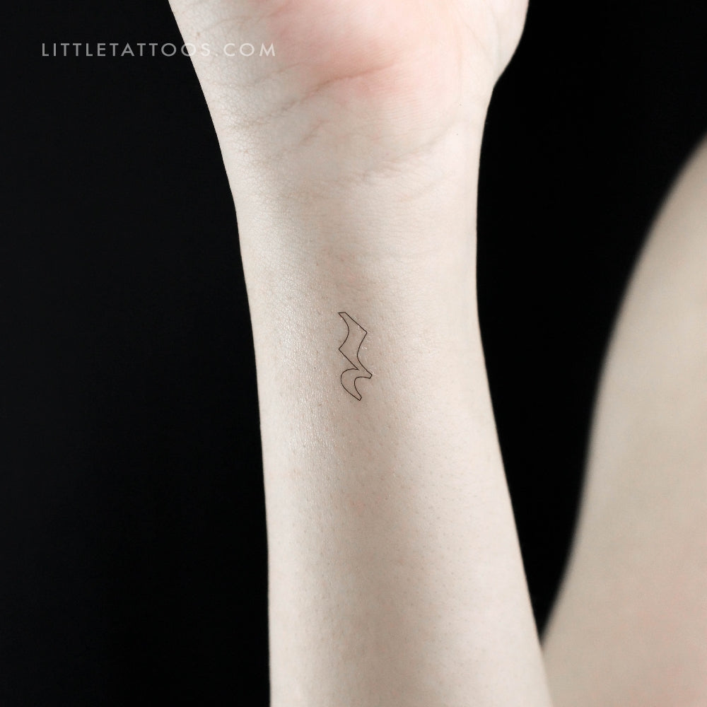 Crotchet Rest Temporary Tattoo - Set of 3