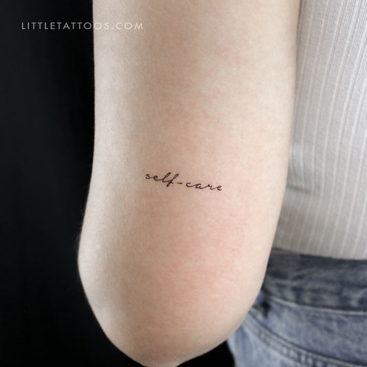 Self-care Temporary Tattoo - Set of 3