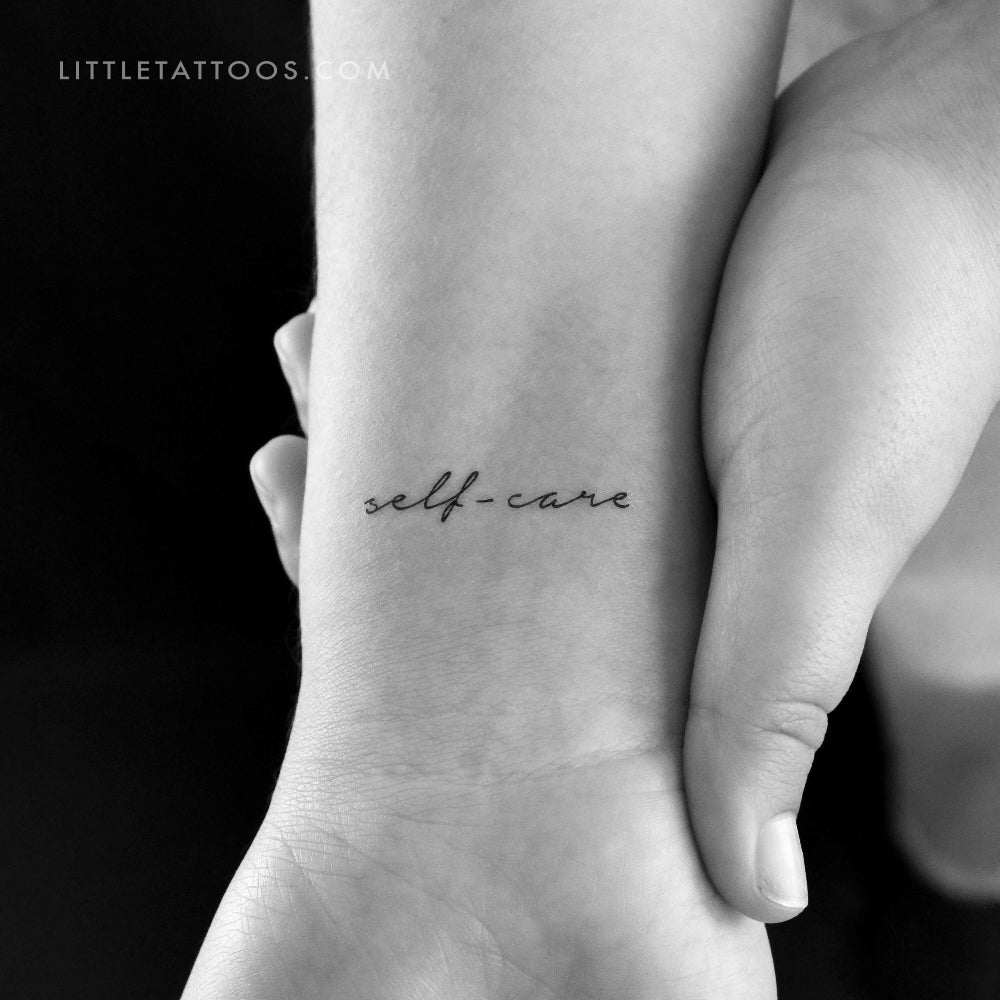 Self-care Temporary Tattoo - Set of 3