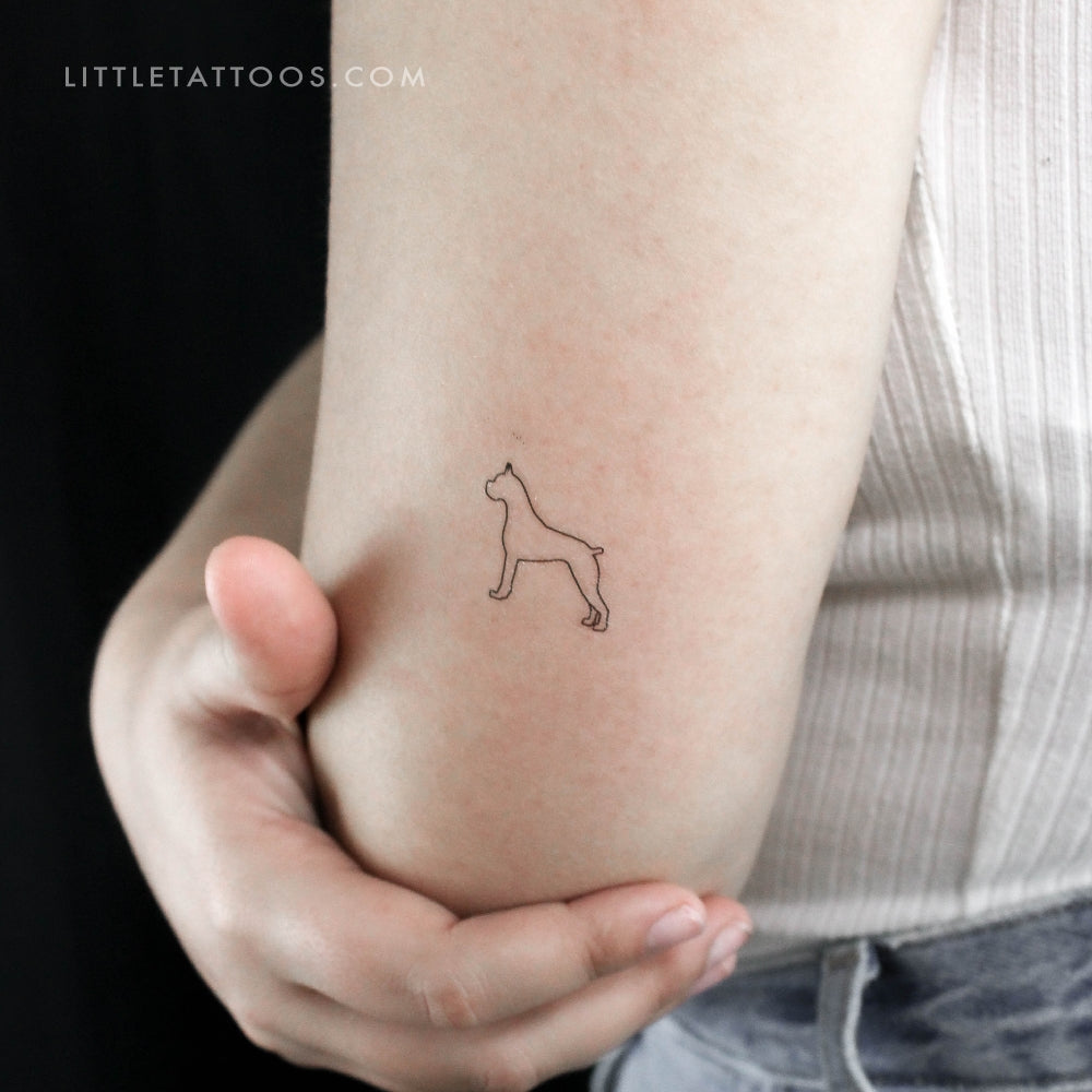 Boxer Temporary Tattoo - Set of 3