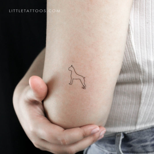 Boxer Temporary Tattoo - Set of 3