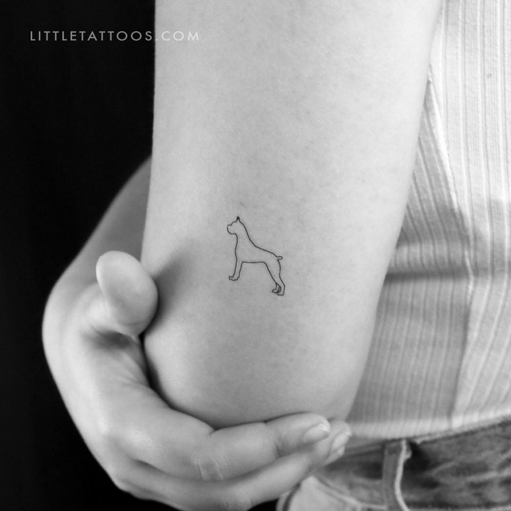Boxer Temporary Tattoo - Set of 3