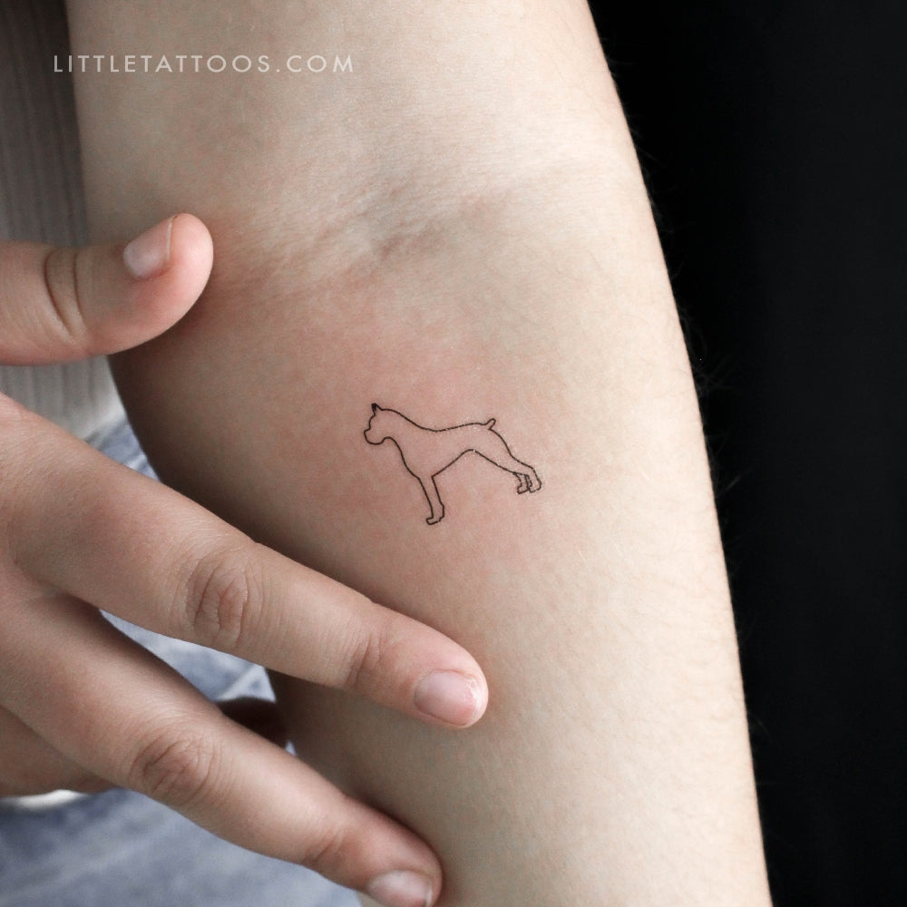 Boxer Temporary Tattoo - Set of 3