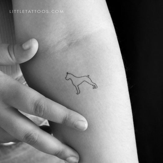 Boxer Temporary Tattoo - Set of 3