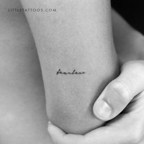 'Fearless' Temporary Tattoo - Set of 3